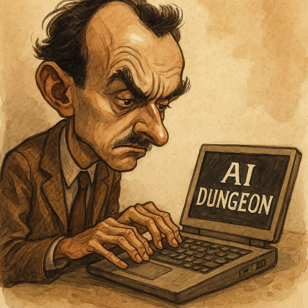 Dirac playing AI Dungeon